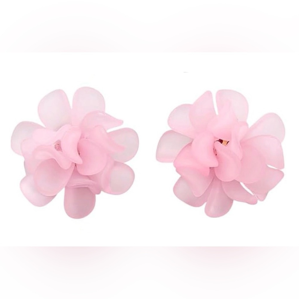 Acrylic Flower Petal Earrings